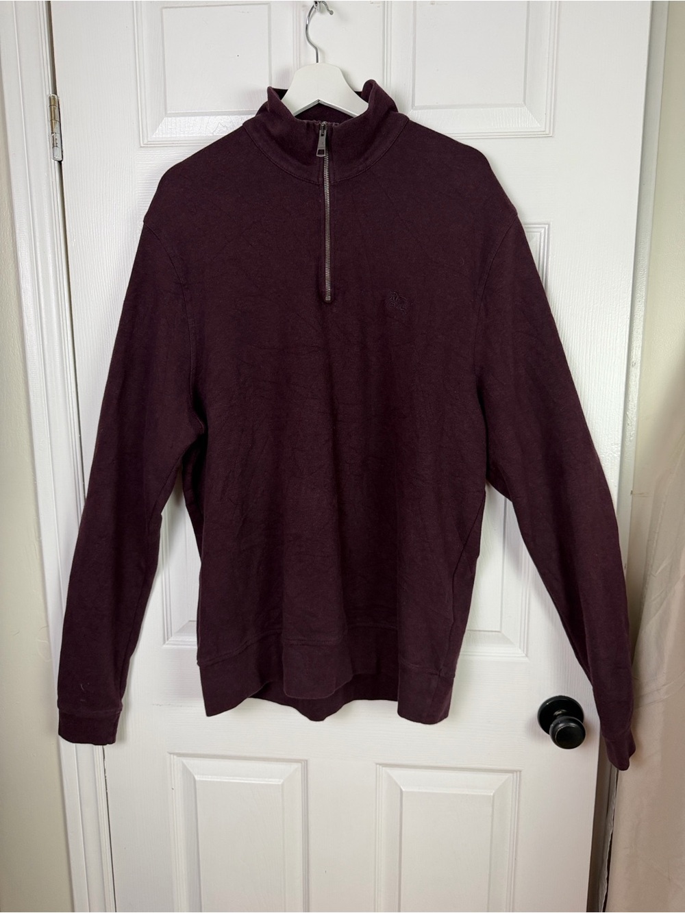 Burberry Britt quarter zip pullover sweater men’s XXL